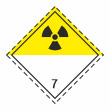 Знак перевозки опасных грузов «Класс 7. Радиоактивные материалы» (пленка ламинир., 250х250 мм)